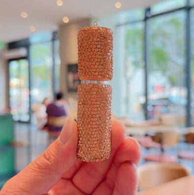 Cross‑border Hot‑selling In‑stock 10ml Rhinestone‑encrusted Glass Perfume Atomizer, Luxury Refillable Spray Bottle